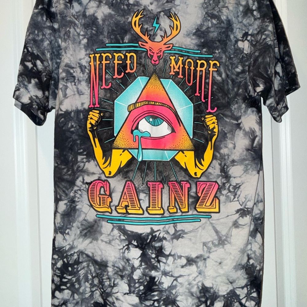 Vibrant Graphic Tie-Dye Tee